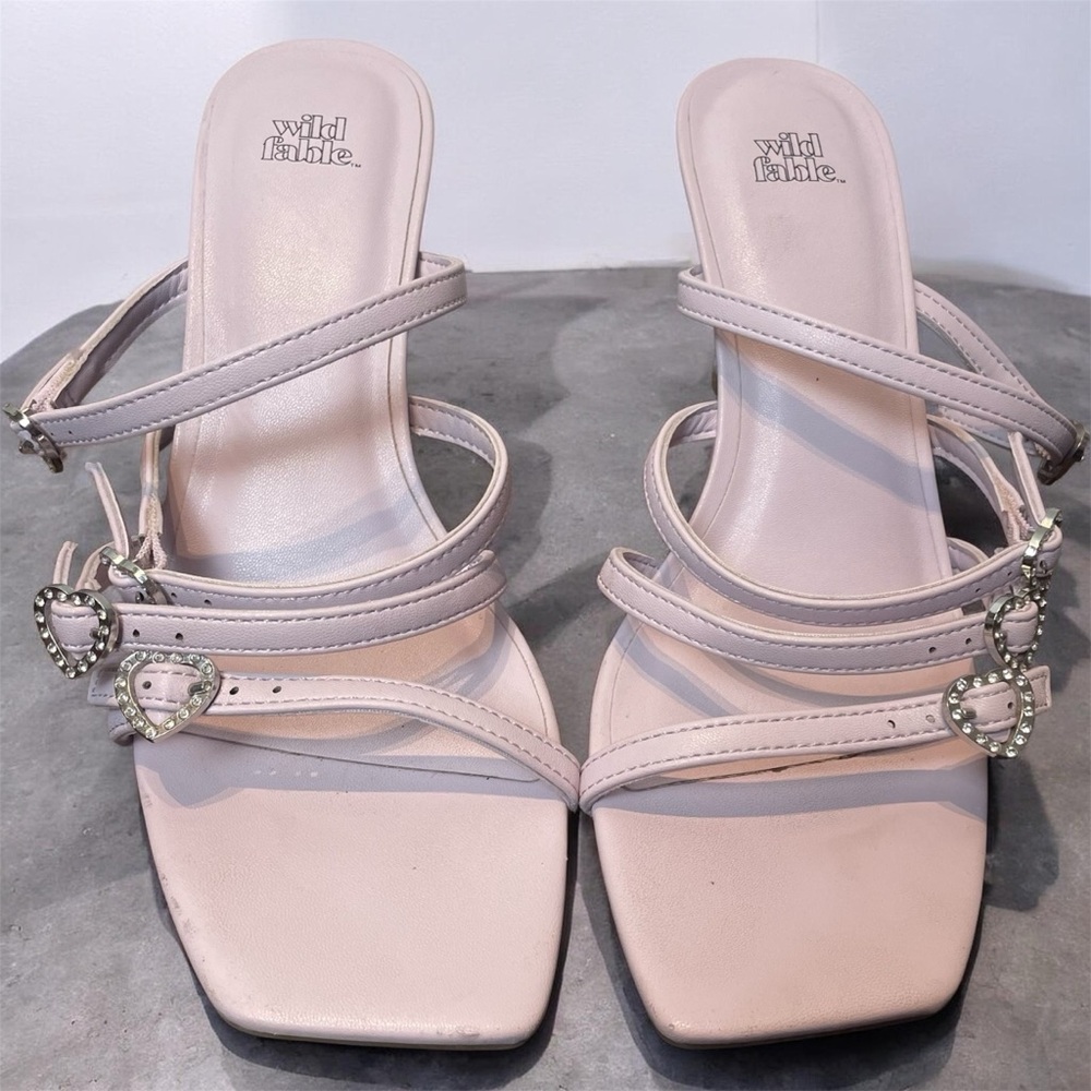 Wild Fable Women's Strappy Heels - Light Pink
